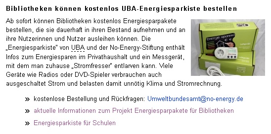 Umweltbundesamt Energiesparpaket